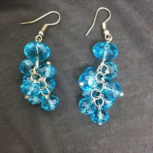 Blue Crystal Earrings